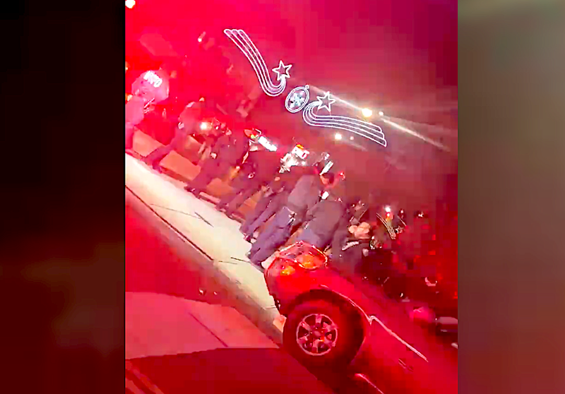 The man was found dead near a Christmas tree outside a church