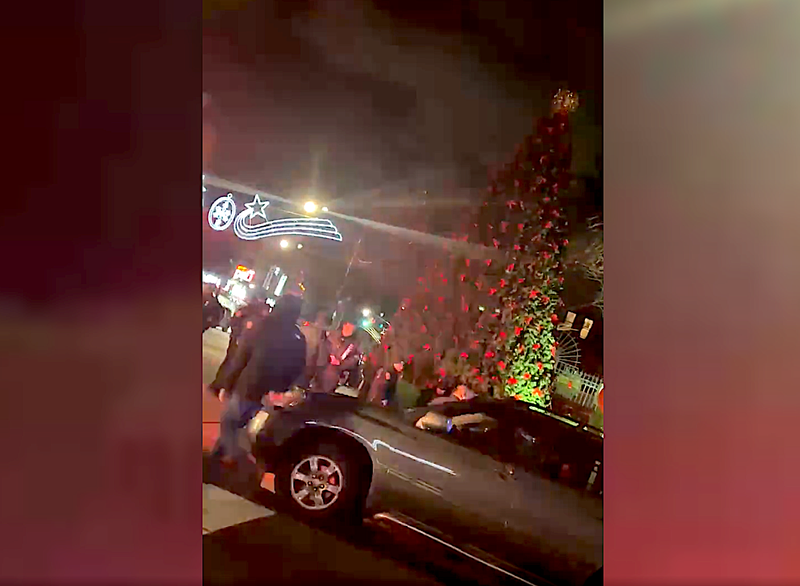 Police said it's unclear if the man was the victim of a crime or if he stabbed himself