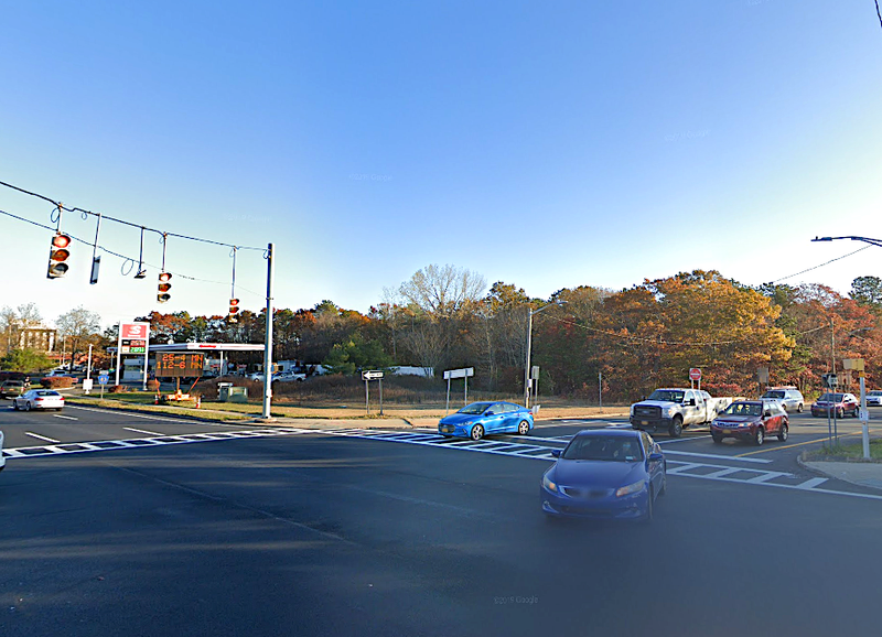 A man's throat was slit during a road-rage clash at Express Drive North at North Ocean Avenue in Farmingville on Wednesday night, police said