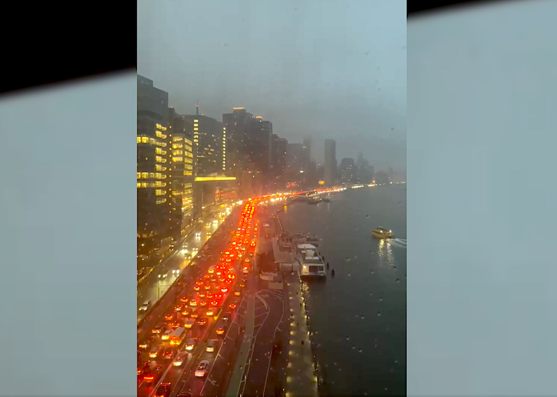 The deadly crash backed up traffic on the FDR Drive Wednesday morning