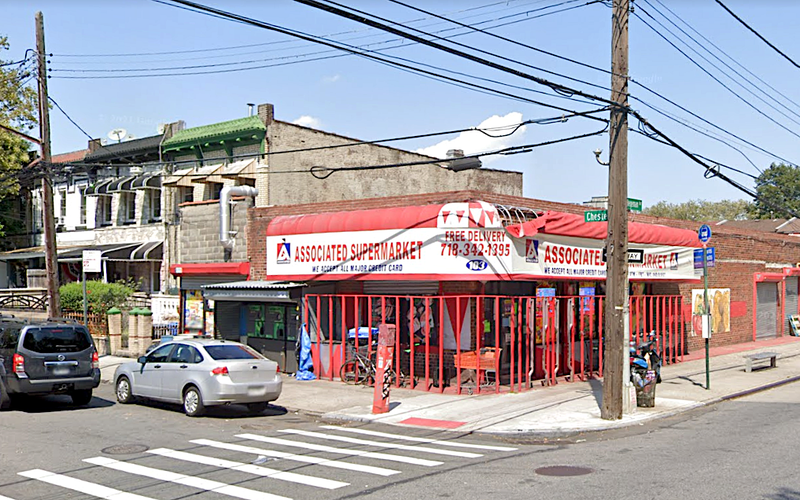 A 60-year-old man was mortally wounded in a beating outside a Brownsville supermarket, police said