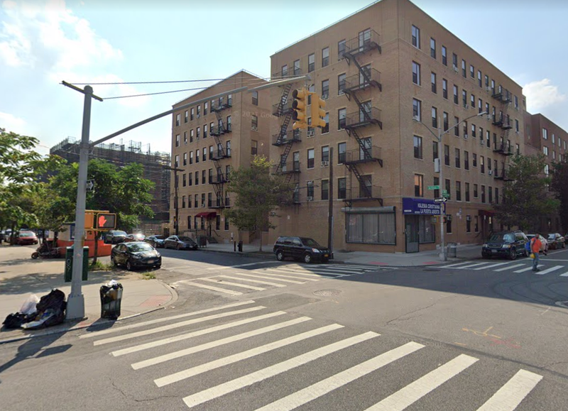 The intersection of Arthur Avenue and 180th Street, where a black SUV injured two children on Tuesday.