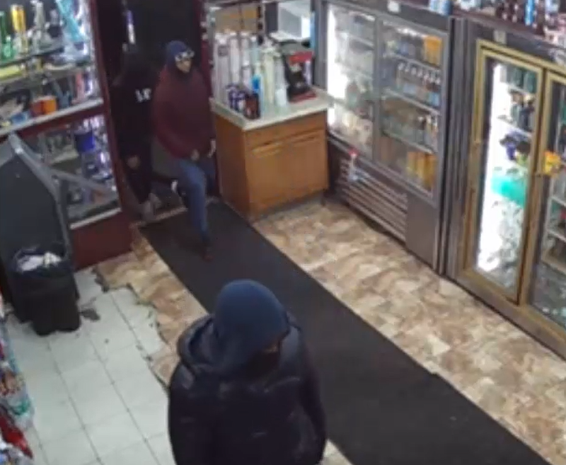 Security cameras in the store captured footage of the would-be robbers.