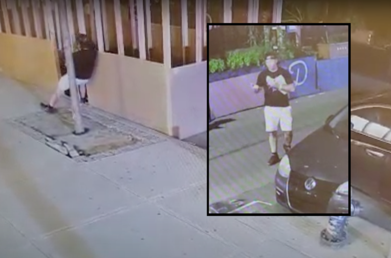 Police released security footage of the vandal soon after the sukkah was defaced in October.