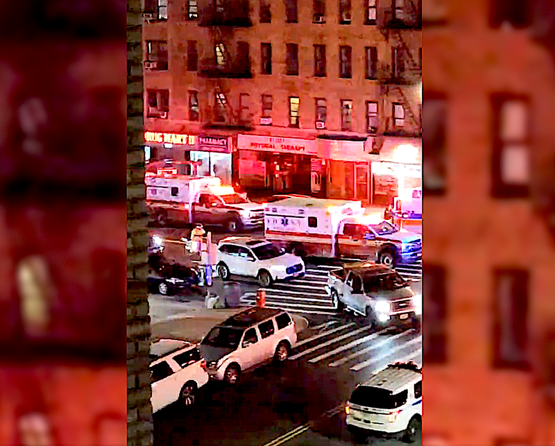 There was a heavy emergency response in Inwood Monday night after an SUV crashed into a sports bar