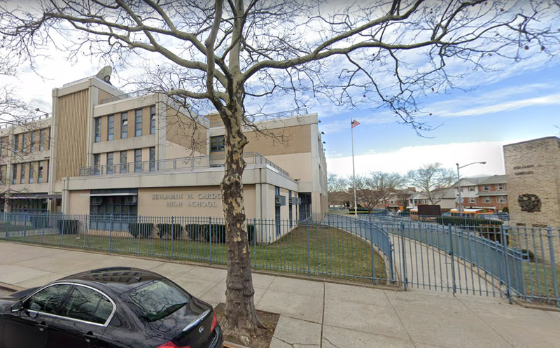 A student was arrested with a loaded gun at Benjamin N. Cardozo High School in Bayside on Tuesday afternoon