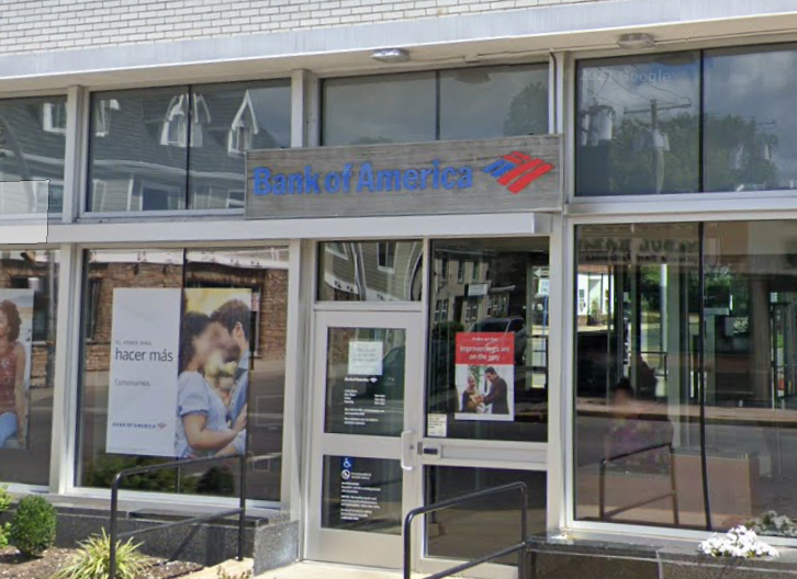 Bank of America on Post Avenue in Westbury, NY.