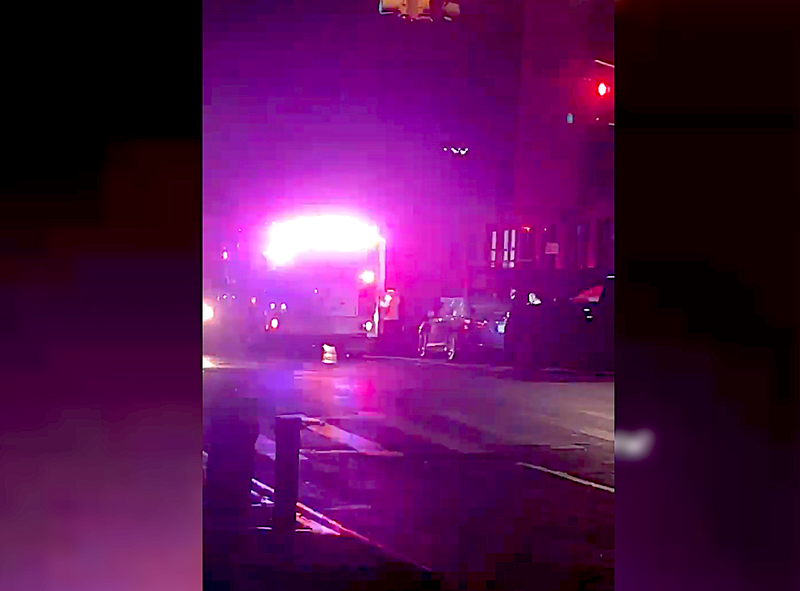 Police said a man crashed into a car as three people were unloading it at Fort Hamilton Parkway and 39th Street in Borough Park around 1:15 a.m. on Jan. 9, 2023