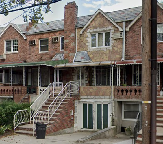 The house where a 71-year-old man was shot on Sunday, according to police.