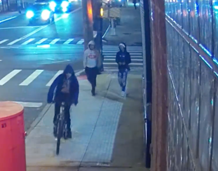Police said the trio opened the man's car door and slashed him in the face as they tried to rob him