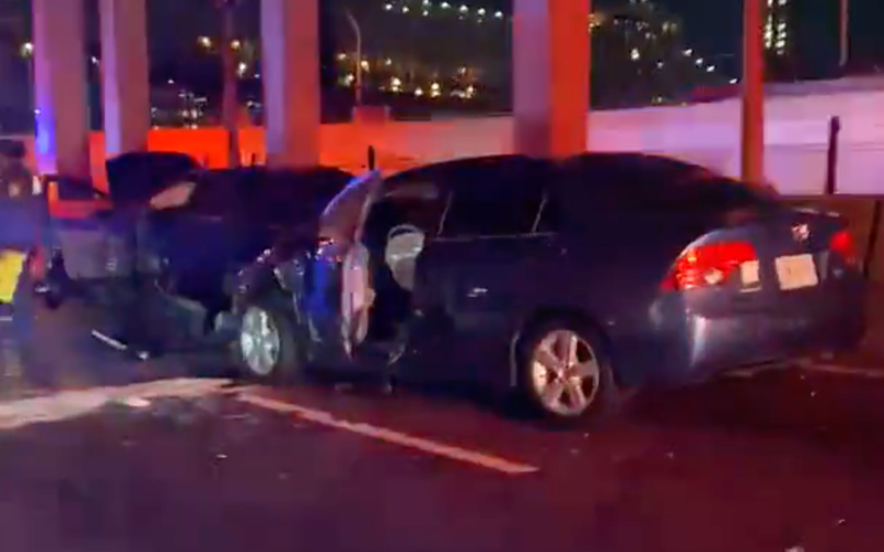 A 40-year-old man was killed in a crash on Manhattan's FDR Drive Sunday night.