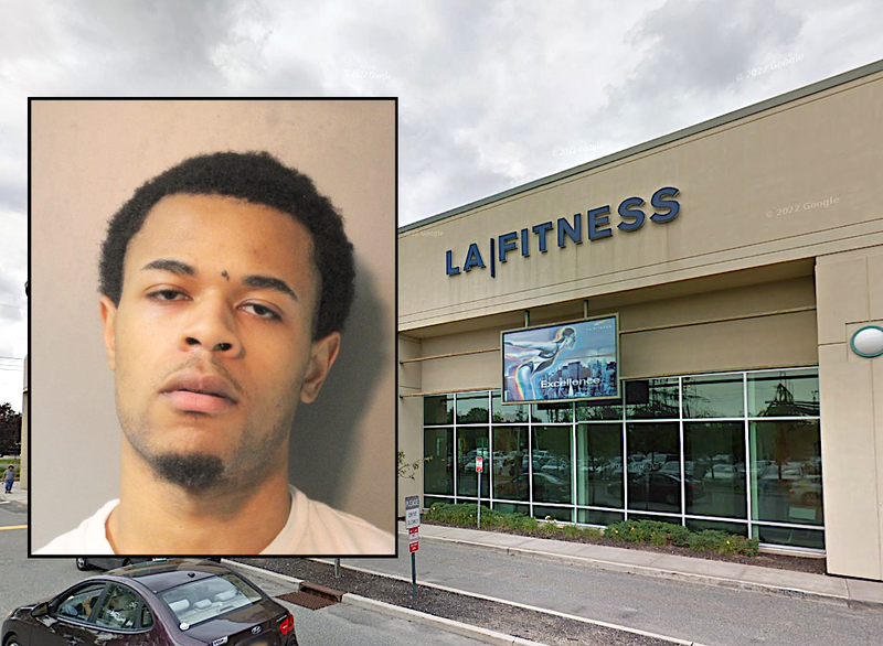 A 20-year-old Queens man was arrested Thursday at an LA Fitness on Long Island