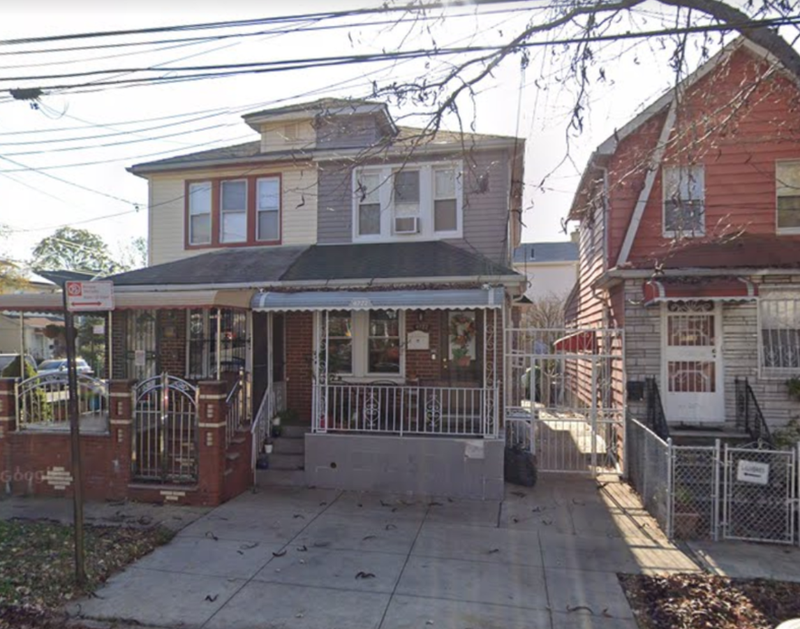 Police found two dead people in the gray house on Friday.