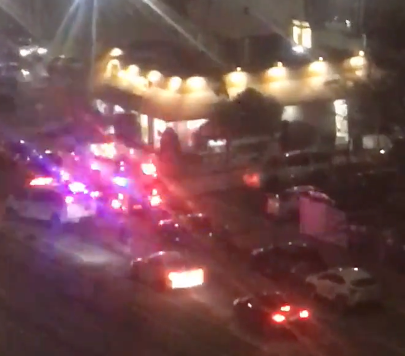 Law enforcement rushed to the scene after the off-duty officer was critically wounded in the shooting Saturday night in Brooklyn.