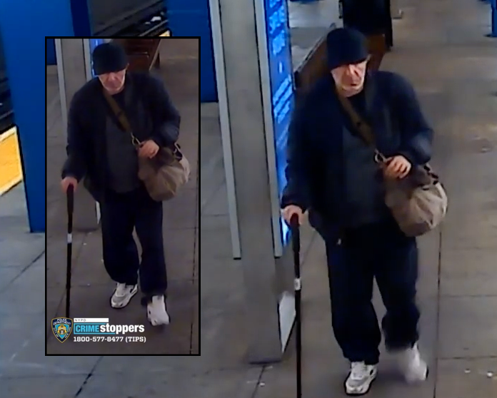 Police are searching for a man who they say hugged and kissed a girl at a subway station in Crown Heights