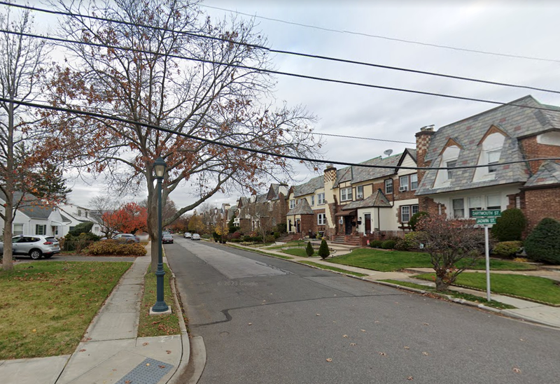 The girl was struck by a black SUV while playing in an alleyway on Dartmouth Street in Valley Stream on Sunday afternoon