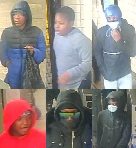 Security cameras captured images of some of the suspects.