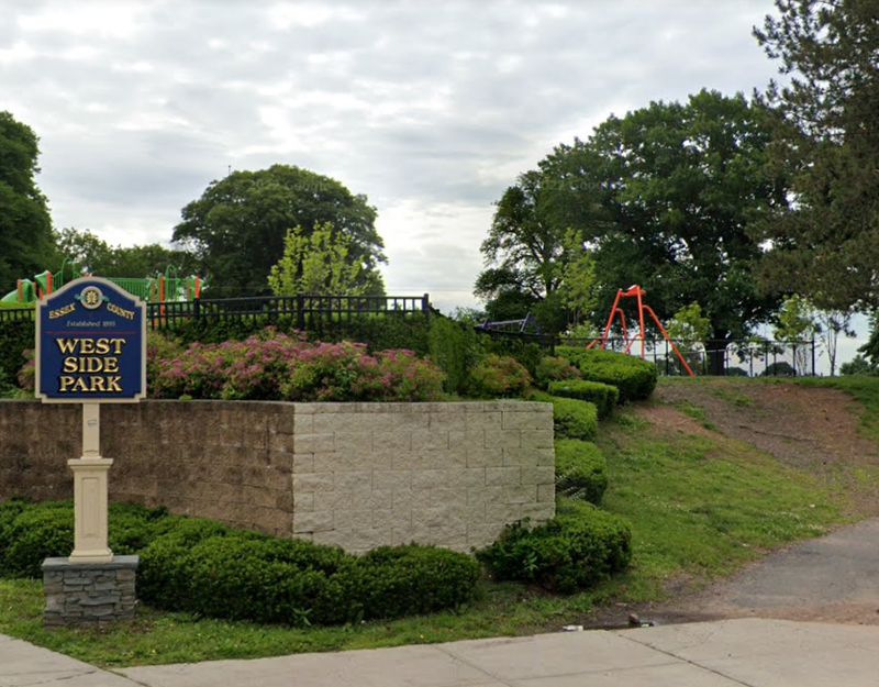 West Side Park, where a 12-year-old boy died after collapsing during football practice.