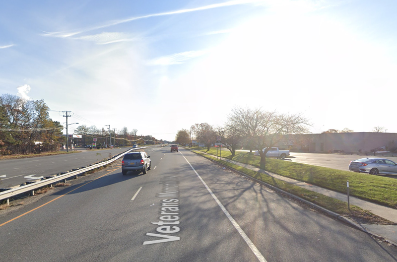 The victim was struck while crossing Veterans Memorial Highway, near Smithtown Avenue, in Bohemia on Monday night
