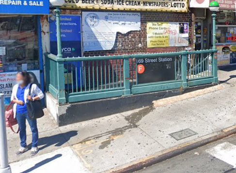 The station where a man was fatally hit by a train on Wednesday afternoon.
