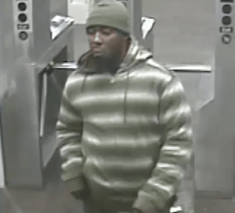 A security camera image shared by police after the attack in 2018.