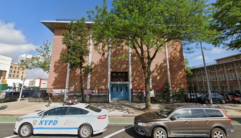 P.S. 371, near where two students were shot on Tuesday.