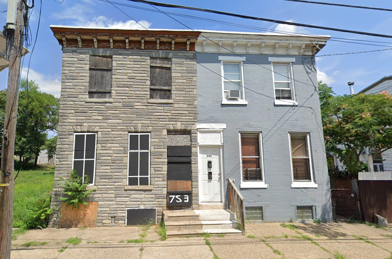 The historic Camden Martin Luther King Jr. house that was damaged by a fire on Saturday.