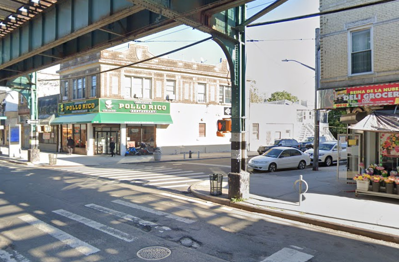 The intersection of 110th Street and Jamaica Avenue, near where a man was fatally shot on Saturday.