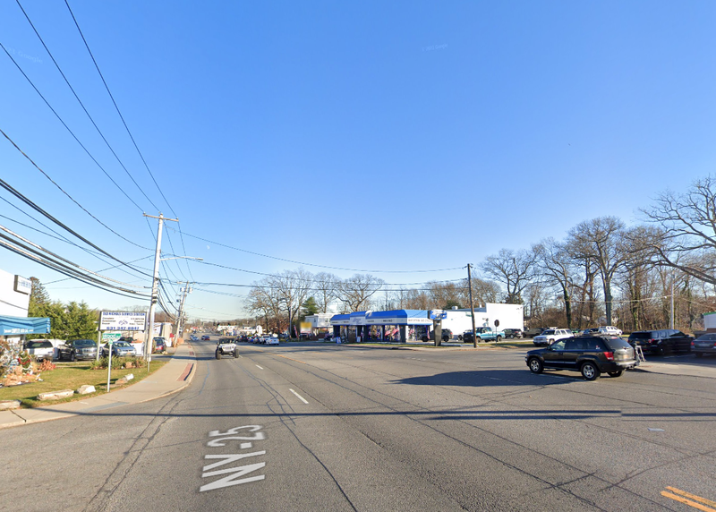 The crash happened at Middle County Road and Wood Road in Centereach on Sunday evening, police said