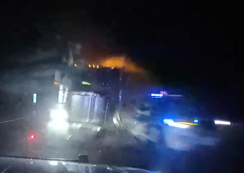 The New Jersey Department of Transportation posted the frightening video of the February crash on Monday.