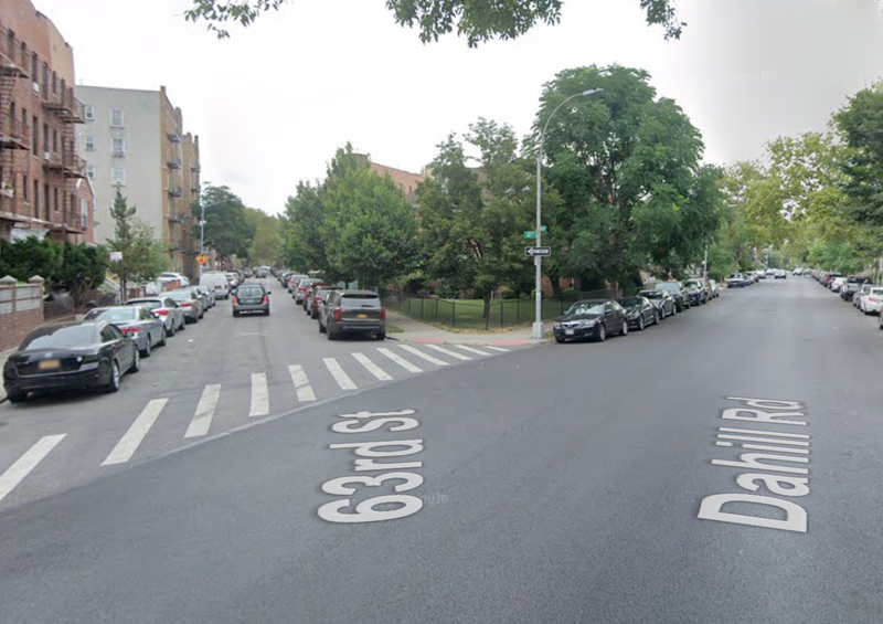 Elizabeth Perez was fatally struck while crossing the street at Dahill Road and 63rd Street in Bensonhurst on Wednesday night, police said.