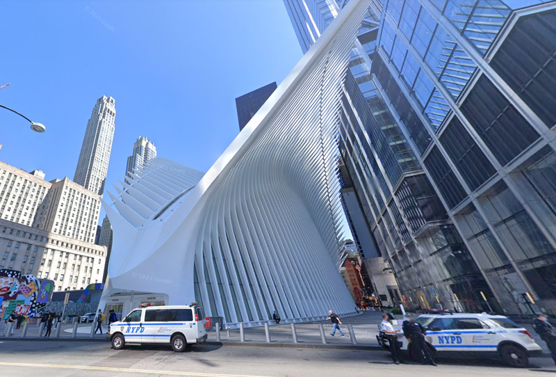 WTC Cortlandt subway station, where a woman was serious injured by a train on Friday, according to police.