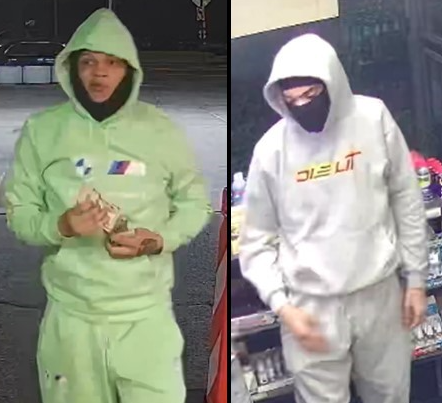 Police circulated images of two suspects.