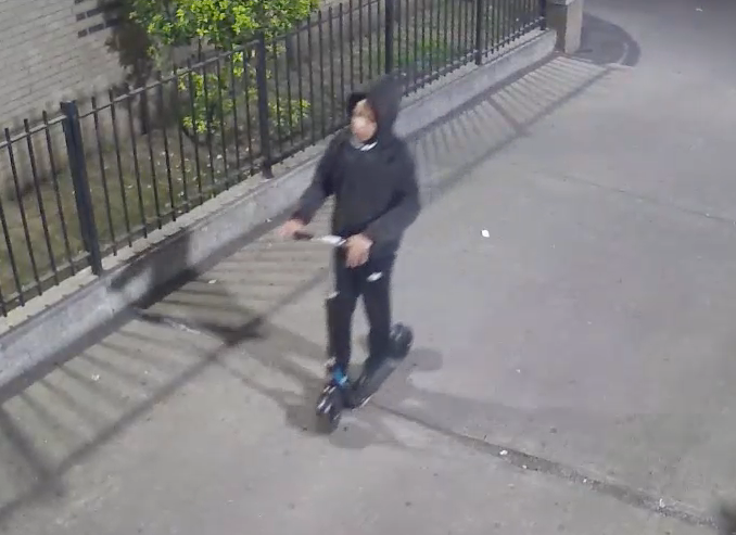 One of the three suspects being sought by police