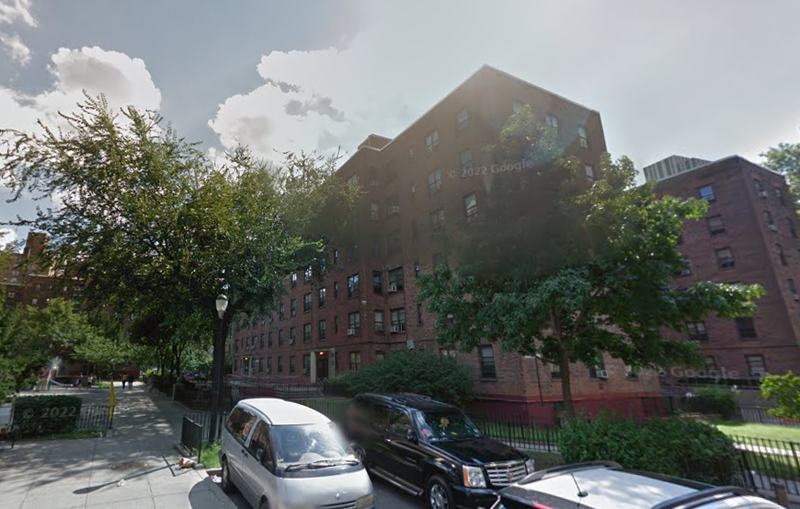 The Ingersoll Houses NYCHA complex in Brooklyn where a 21-year-old man was fatally shot on Friday.
