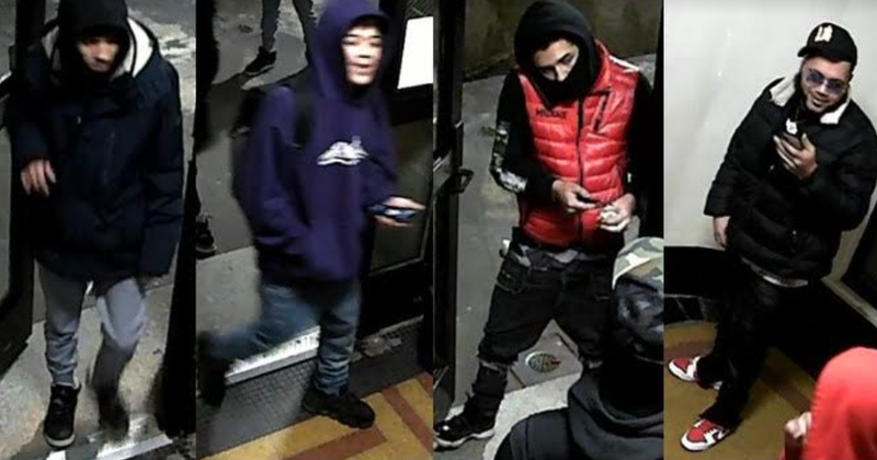 Security cameras captured images of the suspects.