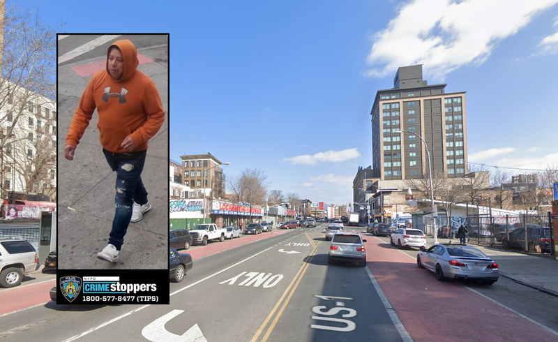 Police are still searching for the man suspected of attacking the woman in Fordham Heights on Saturday morning