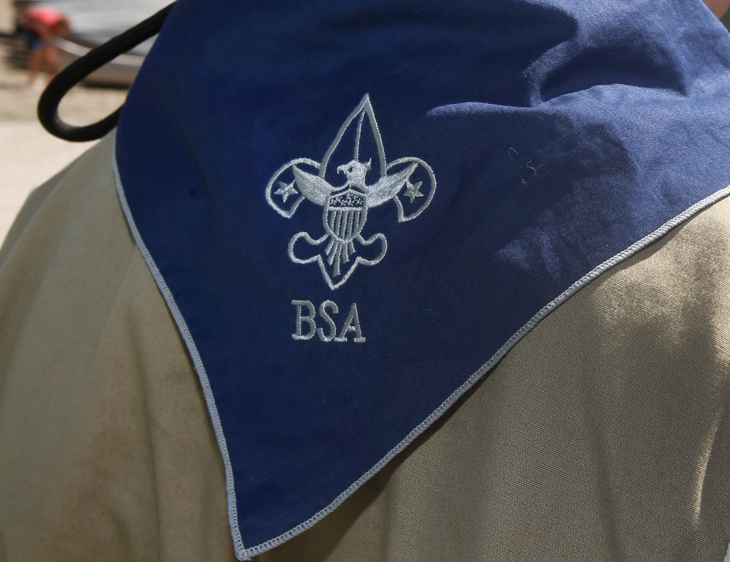 A Boy Scouts of America neckerchief