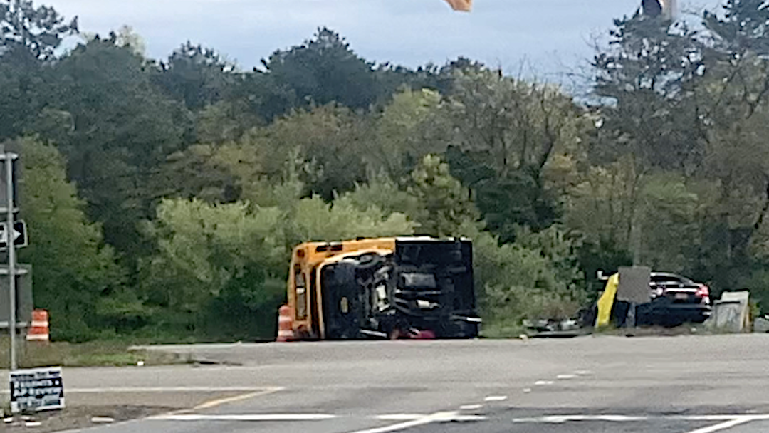 Mother, baby killed when car collides with mini school bus on Long Island