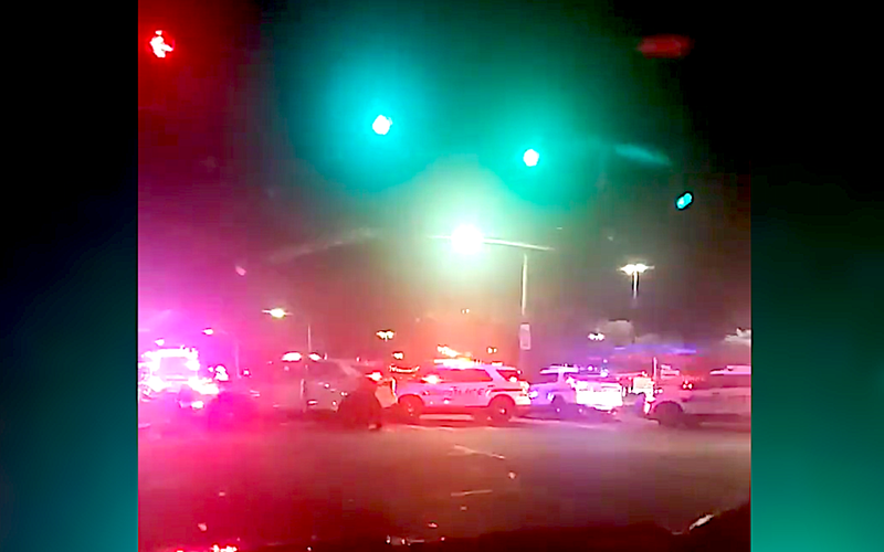 Police at the scene of a double fatal crash in Jericho on Wednesday night