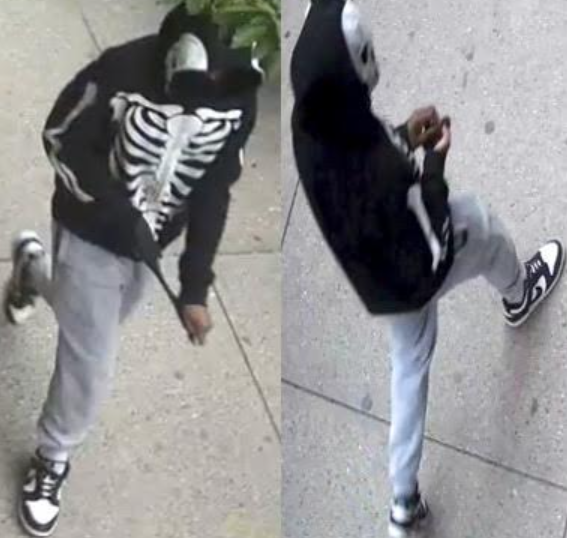 Security cameras captured images of the suspect.