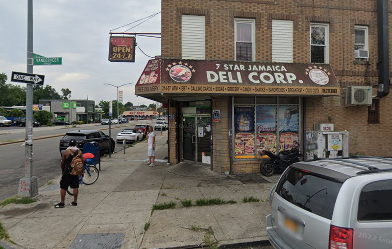 7 Star Jamaica Deli Corp., the deli where a 41-year-old man was stabbed to death.