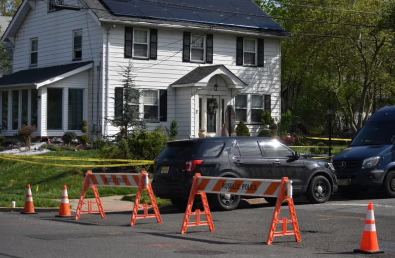 A view of a Roselle home where the mother and daughter were found dead on April 18, 2023.