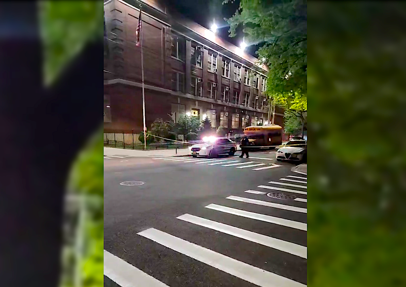 A girl was shot in the head outside P.S. 15—Jackie Robinson School in St. Albans