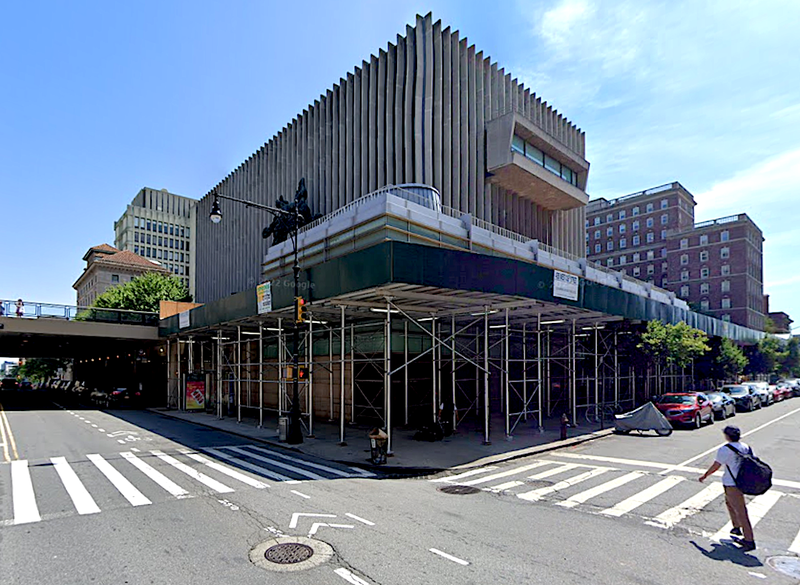 The stabbing happened in the lobby of Jerome Greene Hall