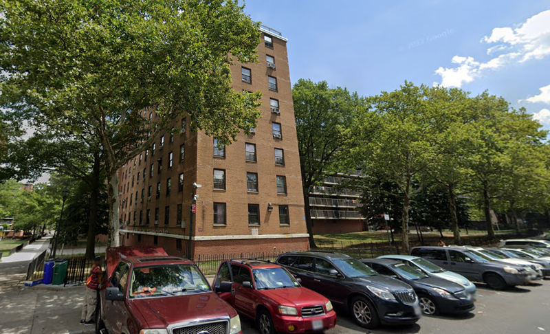 The NYCHA Stapleton Houses, where police found Jamel Carmona mortally wounded on Wednesday.