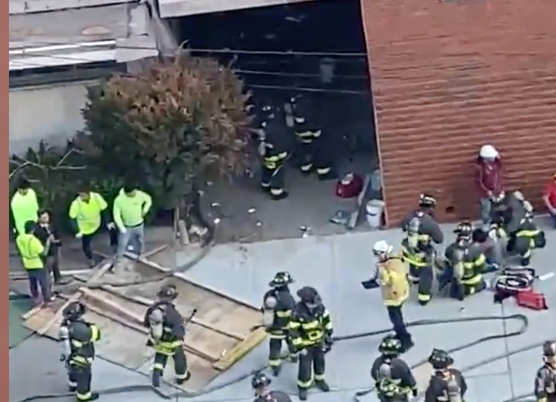 Four workers were burned in a construction accident in the Bronx, the FDNY said Monday.