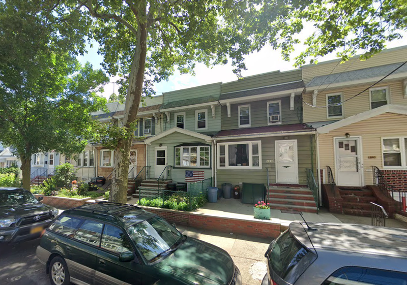 Luz Porras, 78, was found dead at the bottom of a staircase at 91-30 91st St. in Woodhaven on Wednesday night. Her husband was arrested on murder and other charges