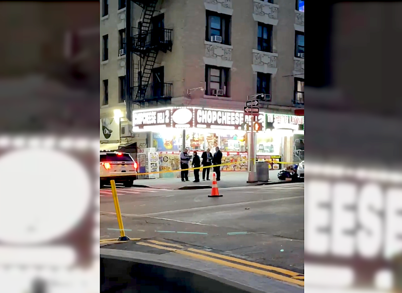 Police investigated at the scene into the night