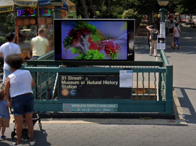 The 81st Street-Museum of Natural History subway station, where a train struck and killed a person on Friday.